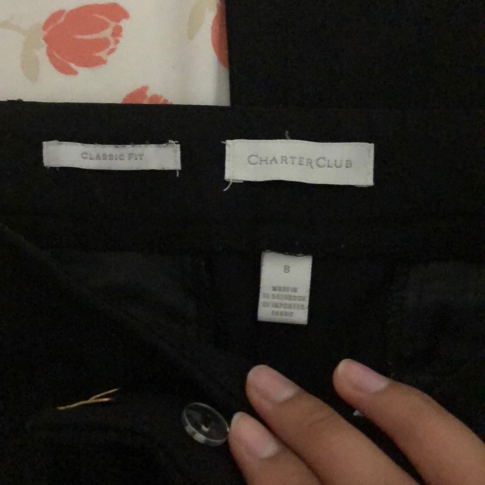 Charter Club Black slacks